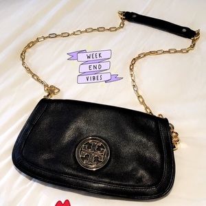 Black and classy Tory Burch cross body